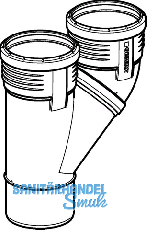 Geberit Parallelabzweig PP-MD d90/90