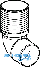 Geberit Abgangsbogen PP-MD d110 lang