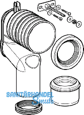 Geberit P-Anschlussgarnitur fr Stand-WC
