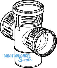 Geberit Abzw.2x PP-MD 87.5G d125/110/110