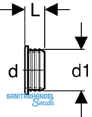 Geberit PE Steckdichtung d 58/50 mm zu