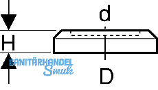Geberit Rosette 2teilig d=110mm