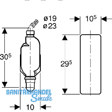 Geberit Siphon f Aufputz Wasch- und