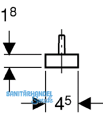 Geberit Ventilsieb in PP grau mit 5
