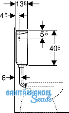 Geberit Splkasten AP140 verschraubt