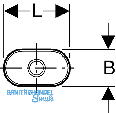 Geberit PE Trichter oval ohne Rand