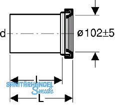Geberit PE Manschette fr Wand-WC