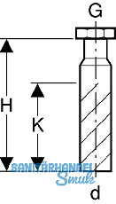 Geberit PE Anschlussstutzen d 50-2"