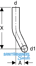 Geberit Splrohr-Bogen rechts gekrpft
