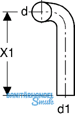 Geberit Splrohr-Bogen rechts gekrpft