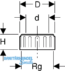 Geberit PE Verschlusskappe d 56mm