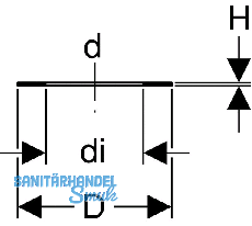 Geberit Flanschdichtung d 90 mm 366742