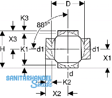 Geberit PE Doppel-Abzweiger