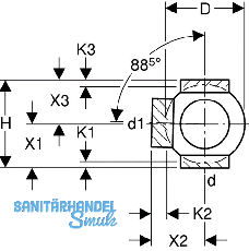 Geberit PE Doppel-Kugelabzweiger