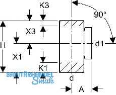 Geberit PE Putzstck f.senkr. Leitungen