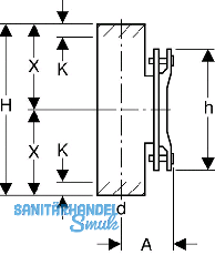 Geberit PE Putzstck fr waagrechte
