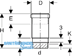 Geberit PE Langmuffe f.waagr.u.senkr