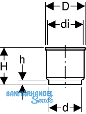 Geberit PE Muffe fr Bodenklosett