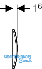 Geberit Abdeckplatte Artline