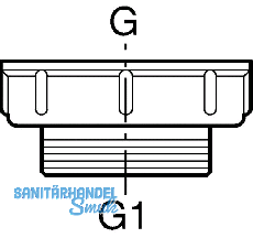 Geberit Reduzierung 6/4' auen 2'