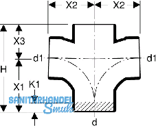 Geberit Silent-db20 Doppel-Abzweiger