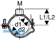 Geberit PE Rohrschelle d 40mm