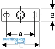 Geberit Befestigungsplatte