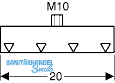 Geberit Pluvia Verbindung M10x20 mm fr