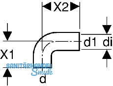 Geberit PE Siphonanschlussbogen