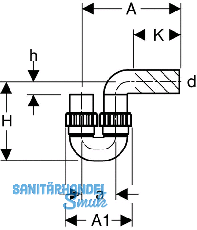 Geberit PE Siphon mit