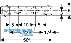 Geberit Mepla Montageplatte fr zwei