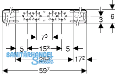 Geberit Mepla Montageplatte fr zwei