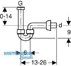 Geberit Rhrensiphon f.Waschtisch und
