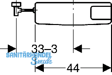 Geberit Splkasten AP127 tiefhngend