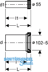 Geberit PE Anschlussgarnitur fr