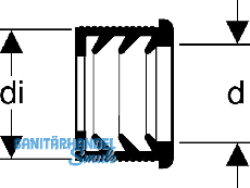 Geberit PE Steckdichtung d 50/40 mm zu