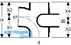 Geberit Silent-db20 Schachtabzweiger li