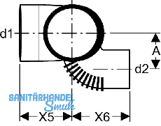 Geberit Silent-db20 Schachtabzweiger li