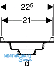 Geberit Pluvia Einlaufscheibe komplett