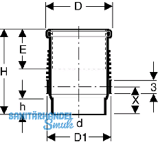 Geberit Silent-db20 Langmuffe
