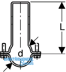 Geberit Rohrschelle zu Tragschiene