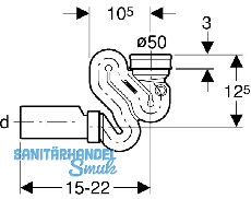 Geberit Urinal-Absaugsiphon f Taro Nova