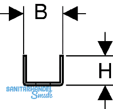 Geberit Pluvia Verbinder MPC massiv f.