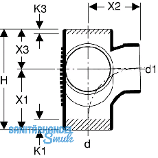 Geberit Silent-db20 Eck-Abzweiger