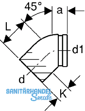 Geberit PE Bogen fr Klosett