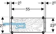 Geberit Duofix System-Montageplatte UP