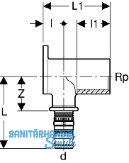 Geberit Mepla Armaturenanschluss