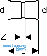 Geberit Mapress C-Stahl Muffe