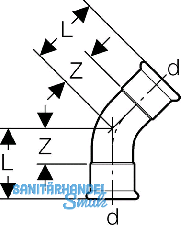 Geberit Mapress C-Stahl Bogen