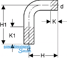 Geberit Mapress C-Stahl Passbogen